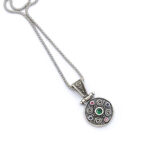 Byzantine pendant made of Sterling silver and zircon