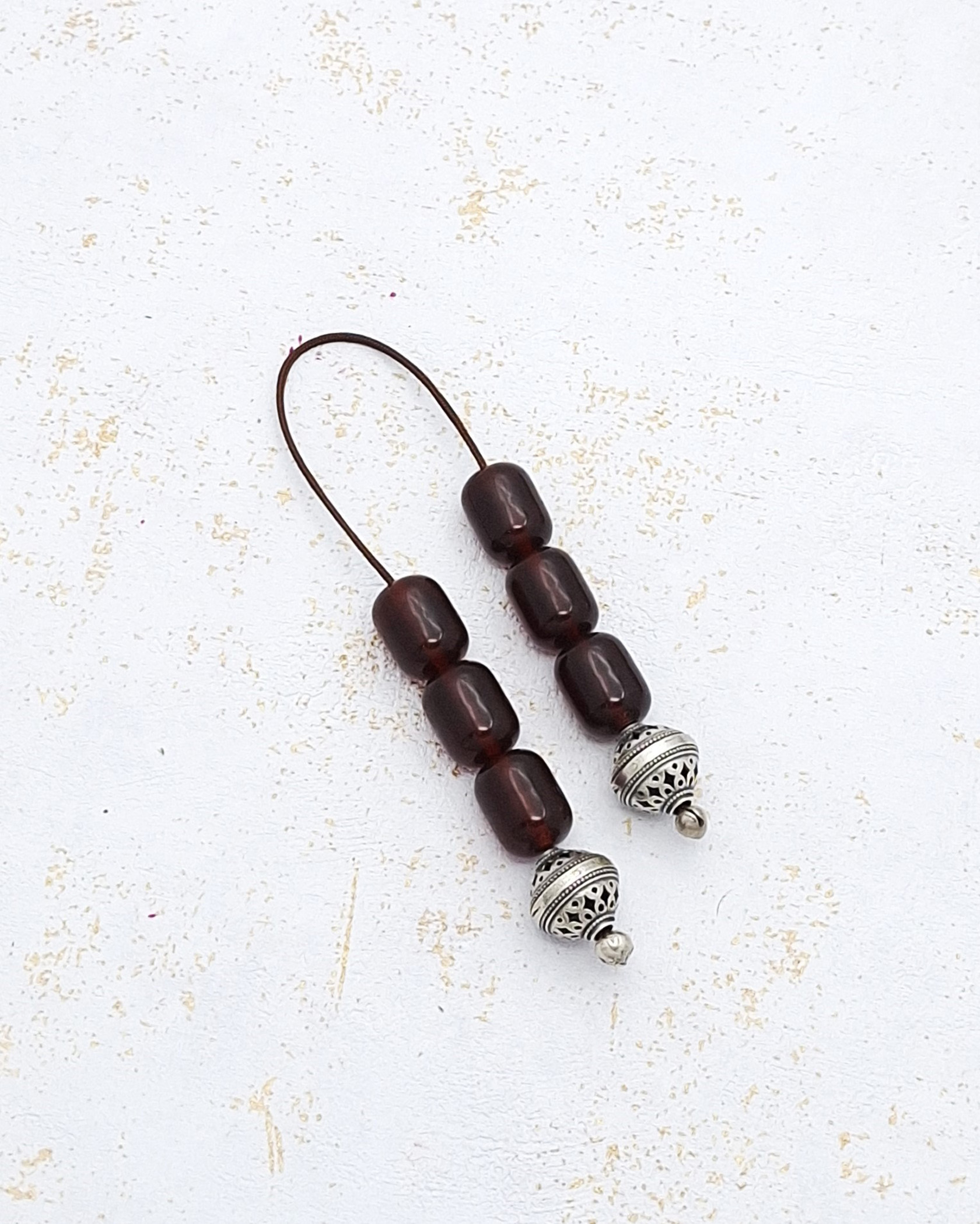 Pressed Amber Begleri beads (ambroid) - Eftehnon