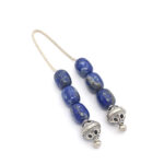 Lapis Lazuli begleri beads with sterling silver accessories