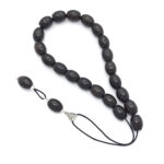 Ebony Kompoloi with Silver Fittings