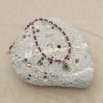 Amethyst and 925 silver 33-bead kompoloi