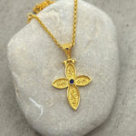 Byzantine Cross made of Gold plated silver