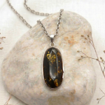Handmade Baltic Green Amber Pendant