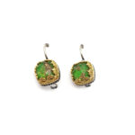 Byzantine earrings with Cooper Turquoise and 925 silver
