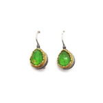 Βυζαντινά σκουλαρίκια με Copper Turquoise και ασήμι 925