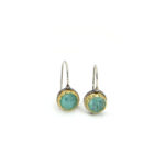 Byzantine earrings with Amazonite and 925 silver
