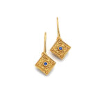 Handmade Byzantine Earrings from Gold Plated Silver