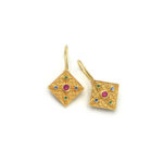Handmade Byzantine Earrings from Gold Plated Silver