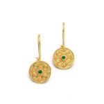 Handmade Byzantine Earrings from Gold Plated Silver