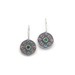 Handmade Byzantine Earrings from Silver 925 and zircon