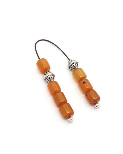 Old Misketa Begleri beads with Silver Fittings
