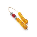 Old Misketa Begleri beads with Silver Fittings