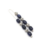 Semi-precious stone Jasper Begleri beads with 925 Silver