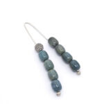 Semi-precious stone Jasper Begleri beads with 925 Silver