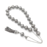 Brown Goldstone kompoloi with 925 Silver accessories