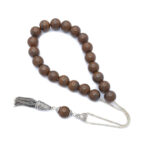 Κομπολόι από Ημιπολύτιμο λίθο Iron Tiger Eye με εξαρτήματα από ασήμι 925