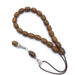 Κομπολόι από Ημιπολύτιμο λίθο Iron Tiger Eye με εξαρτήματα από ασήμι 925