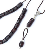 Genuine Baltic Amber Kompoloi in dark Cherry color Genuine Baltic Amber Kompoloi in dark Cherry color