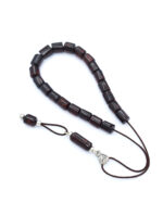 Genuine Baltic Amber Kompoloi in dark Cherry color Genuine Baltic Amber Kompoloi in dark Cherry color