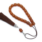 Antique Collectible "Mastic" kompoloi with silk tassel