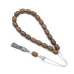 Κομπολόι από Ημιπολύτιμο λίθο Iron Tiger Eye με εξαρτήματα από ασήμι 925