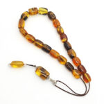 Baltic Amber Kompoloi with Inclusions