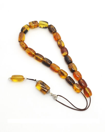 Baltic Amber Kompoloi with Inclusions