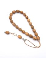Olive wood kompoloi with 925 silver fittings Olive wood kompoloi with 925 silver fittings