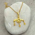 Bee Pendant of Gold Plated Silver