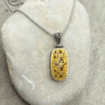 Byzantine pendant made of Silver 925 with gold-plated elements