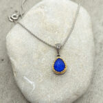 Byzantine Pendant with Lapis Lazuli and silver 925