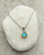 Byzantine pendant with Cooper Turquoise and silver 925 Byzantine pendant with Cooper Turquoise and silver 925
