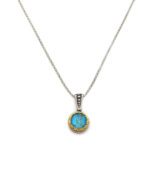 Byzantine pendant with Cooper Turquoise and silver 925 Byzantine pendant with Cooper Turquoise and silver 925