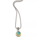 Byzantine pendant with Cooper Turquoise and silver 925 Byzantine pendant with Cooper Turquoise and silver 925