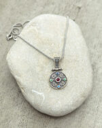 Byzantine pendant made of Sterling silver and zircon Byzantine pendant made of Sterling silver and zircon