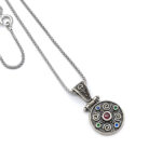 Byzantine pendant made of Sterling silver and zircon