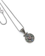Byzantine pendant made of Sterling silver and zircon Byzantine pendant made of Sterling silver and zircon