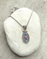Byzantine pendant made of silver 925 and zircon Byzantine pendant made of silver 925 and zircon