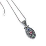 Byzantine pendant made of silver 925 and zircon