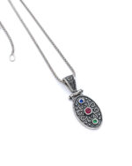 Byzantine pendant made of silver 925 and zircon Byzantine pendant made of silver 925 and zircon