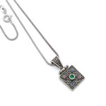 Byzantine pendant made of silver 925 and zircon