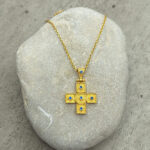 Byzantine Cross made of Gold plated silver