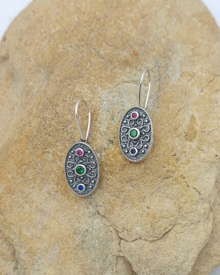 Handmade Byzantine Earrings from Sterling Silver Handmade Byzantine Earrings from Sterling Silver