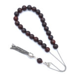 Red Tiger's Eye Komploi with sterling silver