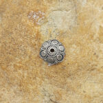 Silver bead cap