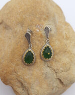 Byzantine Earrings with Zircon and 925 Silver with gold-plated elements Byzantine Earrings with Zircon and 925 Silver with gold-plated elements