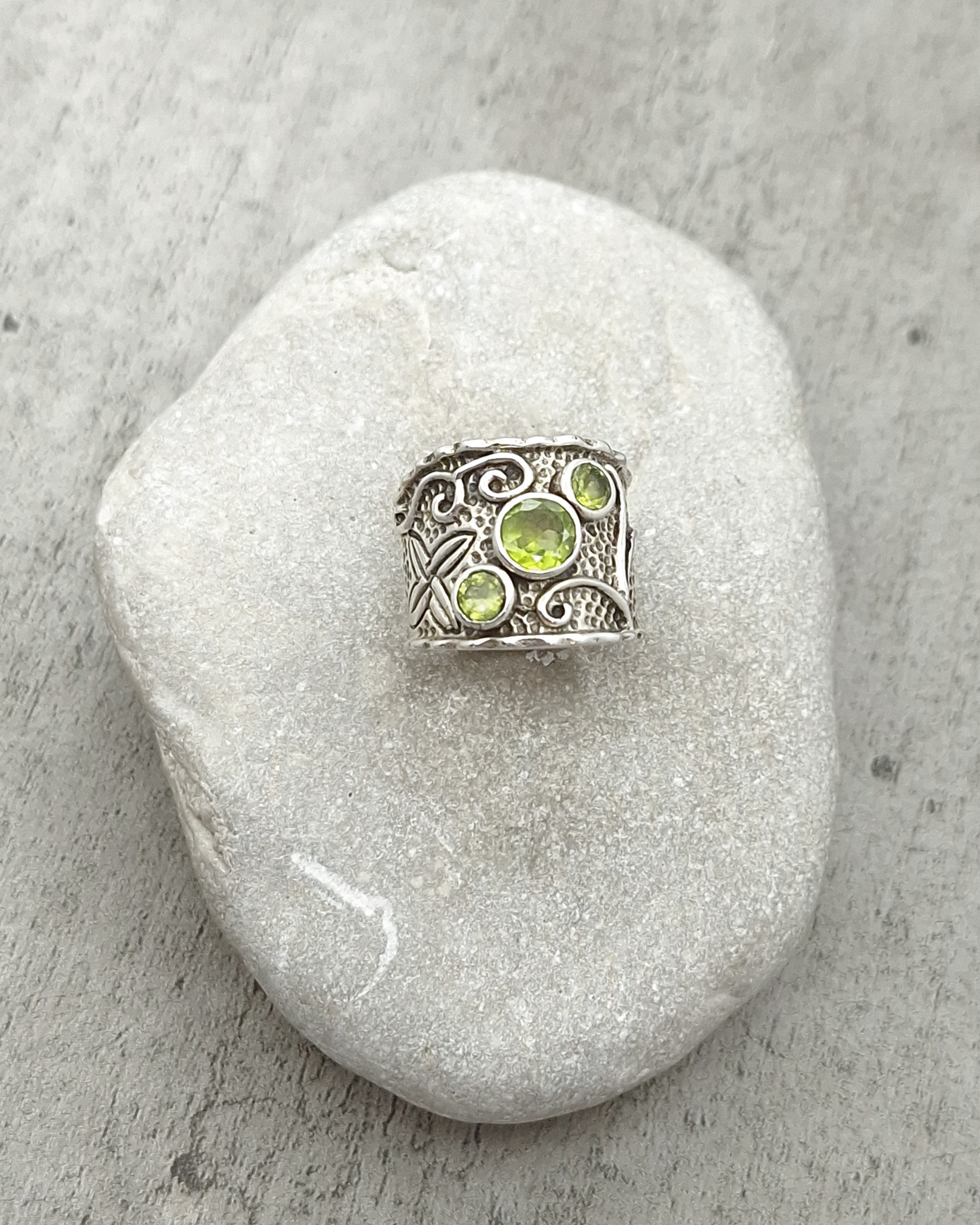 Handmade Silver Peridot Ring Handmade Silver Peridot Ring