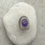Handmade Silver Ring with Amethyst