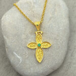 Byzantine Cross made of Gold plated silver