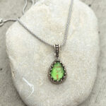 Byzantine pendant with Cooper Turquoise and silver 925